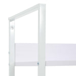 4-Layer Book Shelf White 60x27.6x124.5 cm Engineered Wood 288224