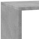 Room Divider Bookcase 3-Tier Concrete Grey 137.5x29x103.5 cm Engineered Wood 857979