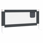 Toddler Safety Bed Rail Dark Grey 180x25 cm Fabric 10231