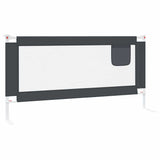 Toddler Safety Bed Rail Dark Grey 180x25 cm Fabric 10231
