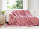 Throw Blankets 24 pcs Pink 240 x 220 cm Fleece 42017123