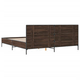 Bed Frame without Mattress Brown Oak 180x200 cm Super King 3280016