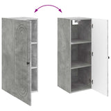 Wall-Mounted Cabinet Concrete Grey 33 x 34.5 x 90 cm 898078