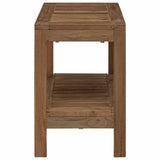 Bathroom Side Table Natural 60 x 30 x 45 cm Solid Teak Wood 42024271
