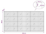 Gabion with 5 mm Wire and 10x10 cm Mesh 300x20x200 cm 3465072