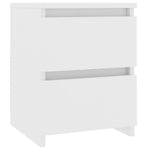 Bedside Cabinets 2 pcs White 30x30x40 cm Engineered Wood 800514