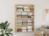 Magazine Rack 2 pcs Sonoma Oak 80 x 12 x 70 cm Engineered Wood 890843