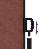 Retractable Side Awning Brown 180x500 cm 4004449