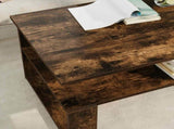 Coffee Table Smoked Oak 90 x 50 x 40 cm Engineered Wood 8000216