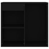 Cosmetic Cabinet Black Engineered wood Medium Cosmetic Cabinet 808838