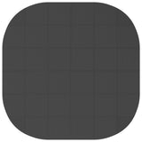 Pool Ground Mat 36 pcs 350 cm Round EVA Foam Black 42042639