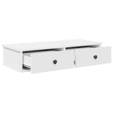 Wall Shelf with Drawers White 80x34x17 cm Engineered Wood 859950