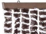 325453 Insect Curtain Brown and White 100x220 cm Chenille