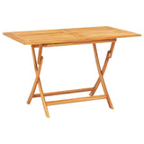 Garden Dining Set Natural Teak Solid Teak Wood Foldable 3155009