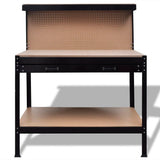 141769 Workbench with Pegboard and Drawer