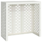 Air Conditioner Cover White 110 x 50 x 105 cm Steel 865912