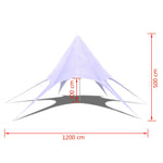 Gazebo Hexagon Star Garden Pavilion 12m 40706