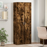 Highboard Smoked Oak 70x35x180 cm Engineered Wood 3276662