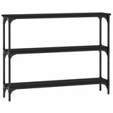 Console Table Black 100x22.5x75 cm Engineered Wood 834025