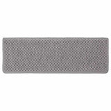 Stair Mats Self-adhesive Sisal-Look 30 pcs 65x21x4 cm Silver 3365883