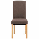 Dining Chairs 2 pcs Brown Fabric 249273