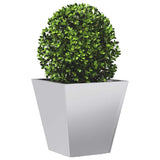 Garden Planters 40x40x40 cm 2 pcs Galvanised Steel 851063