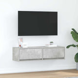 TV Cabinet Concrete grey 100 x 31 x 25.5 cm Engineered wood 861529