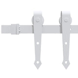 Sliding Door Hardware Kit 200 cm Steel White 151702