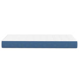 Bed Mattress with Mattress Blue 90 x 190 cm Fabric 42008264