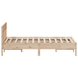 Bed Frame without Mattress 140x200 cm Solid Wood Pine 842646