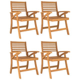 Garden Chairs 4 pcs 58x58x87 cm Solid Wood Acacia 3156868