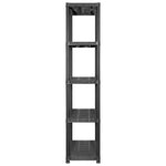 ZNTS Storage Shelf 5-Tier Black 213x38x170 cm Plastic 3059856