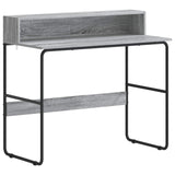 Desk with Storage Grey Sonoma 100 x 50 x 91 cm 8008029