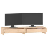 Monitor Stand 100x27x15 cm Solid Wood Pine 813959