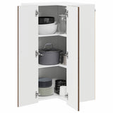 Wall Corner Cabinet LUCCA Brown Oak 57 x 57 x 100 cm 885172