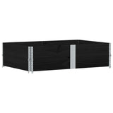 Garden Planter Black 150x100 cm Solid Wood Pine 3295416