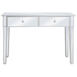 Mirrored Console Table MDF and Glass 106.5x38x76.5 cm 246660