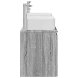 Bathroom Cabinet Set 3 pcs Grey Sonoma 49.5 x 41 x 63 cm 3405643