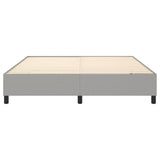 Box Spring Bed Frame Light Grey Super King Fabric 3121202