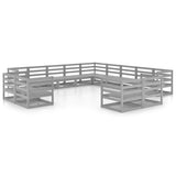 13 Piece Garden Lounge Set Solid Pinewood 3075966