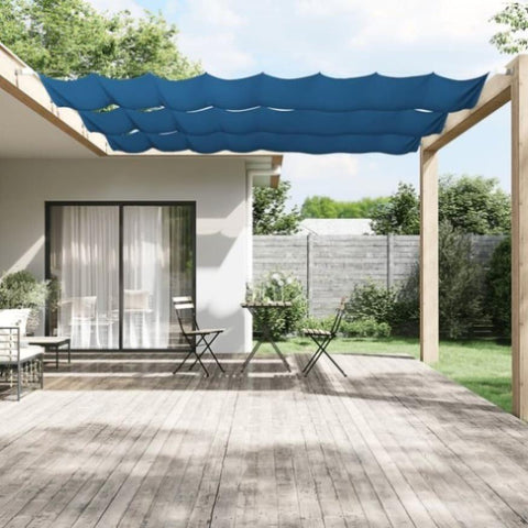 ZNTS Vertical Awning Blue 60x800 cm Oxford Fabric 148448