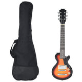 Electric Guitar for Kids with Bag Brown and Black 3/4 30" 70197