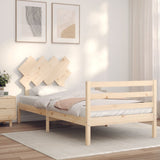 Bed Frame without Mattress 90x200 cm Solid Wood 3195271
