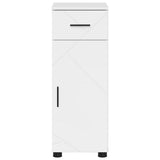 Bathroom Cabinet with Drawer High Gloss White 30 x 35 x 80 cm 883328