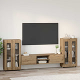 TV Cabinet Set FLORIN 3 pcs Artisan Oak Engineered Wood 3397943