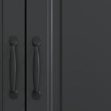 Sideboard Black 66 x 34.5 x 87 cm Engineered Wood 895736