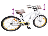 Kids Bike 20 Inches for 6-11 Years Old White 42009315