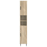 Bathroom Cabinet with Open Shelf HAARLEM Sonoma Oak 896817