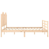 Bed Frame without Mattress 160x200 cm Solid Wood 3194191