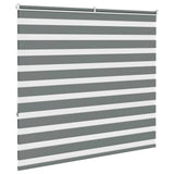 Zebra Blind Dark Grey 165x150 cm Fabric Width 160.9 cm Polyester 4014144